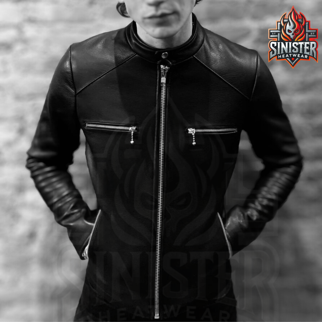 The Rogue Racer – Custom Made Black Leather Jacket