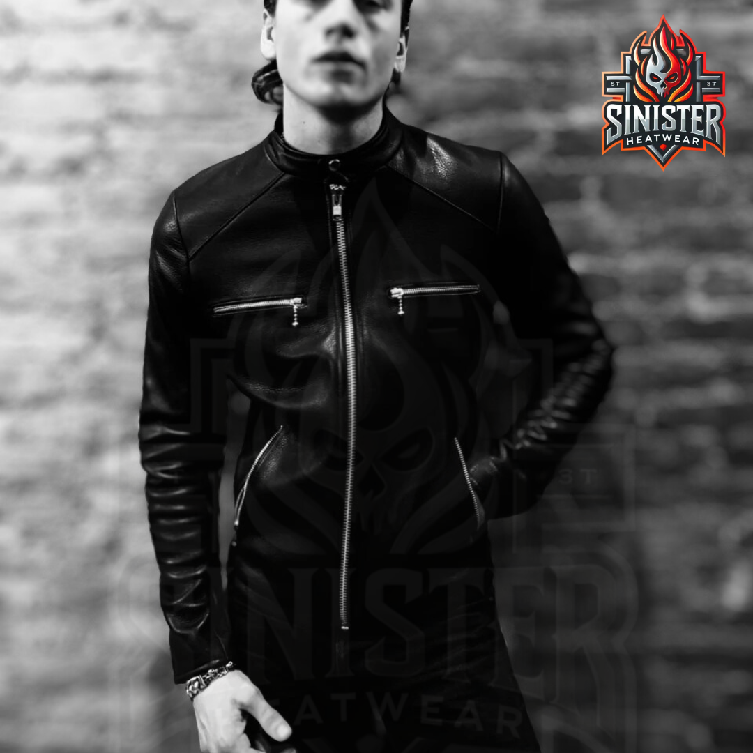 The Rogue Racer – Custom Made Black Leather Jacket