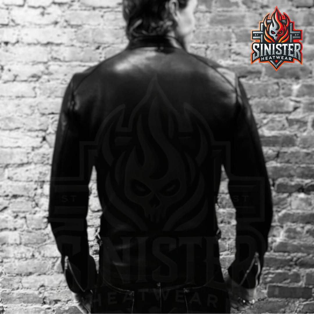 The Rogue Racer – Custom Made Black Leather Jacket