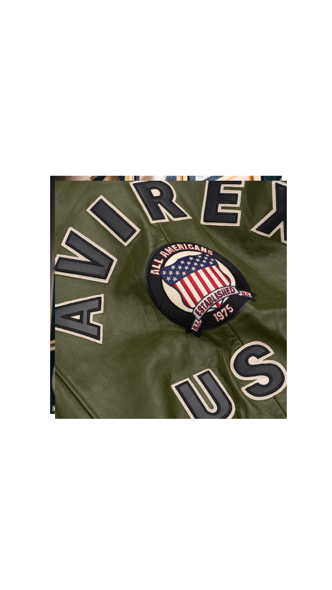 Avirex All Americans Heritage Bomber – Limited Edition Olive Leather Jacket