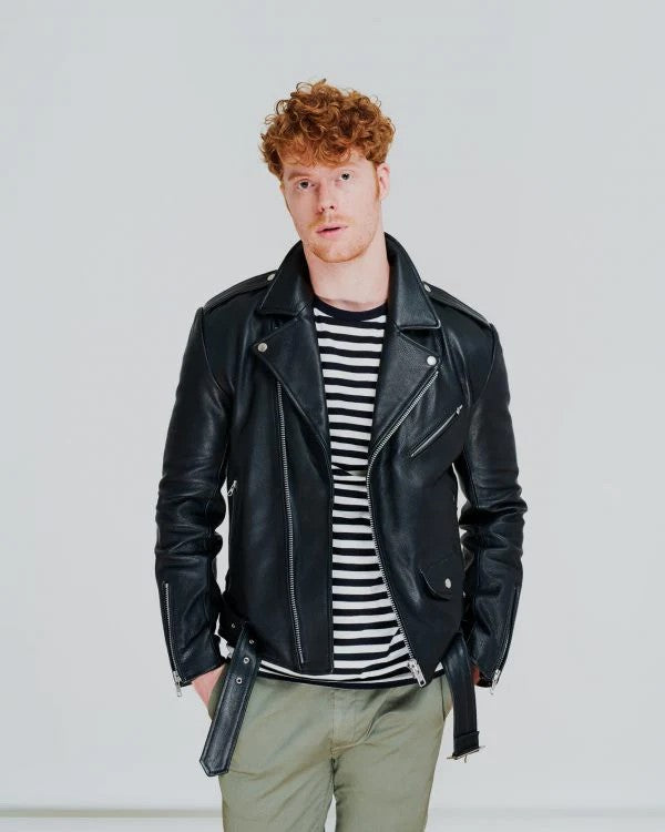 Midnight Hustler – OG Leather Moto Jacket (Lambskin)