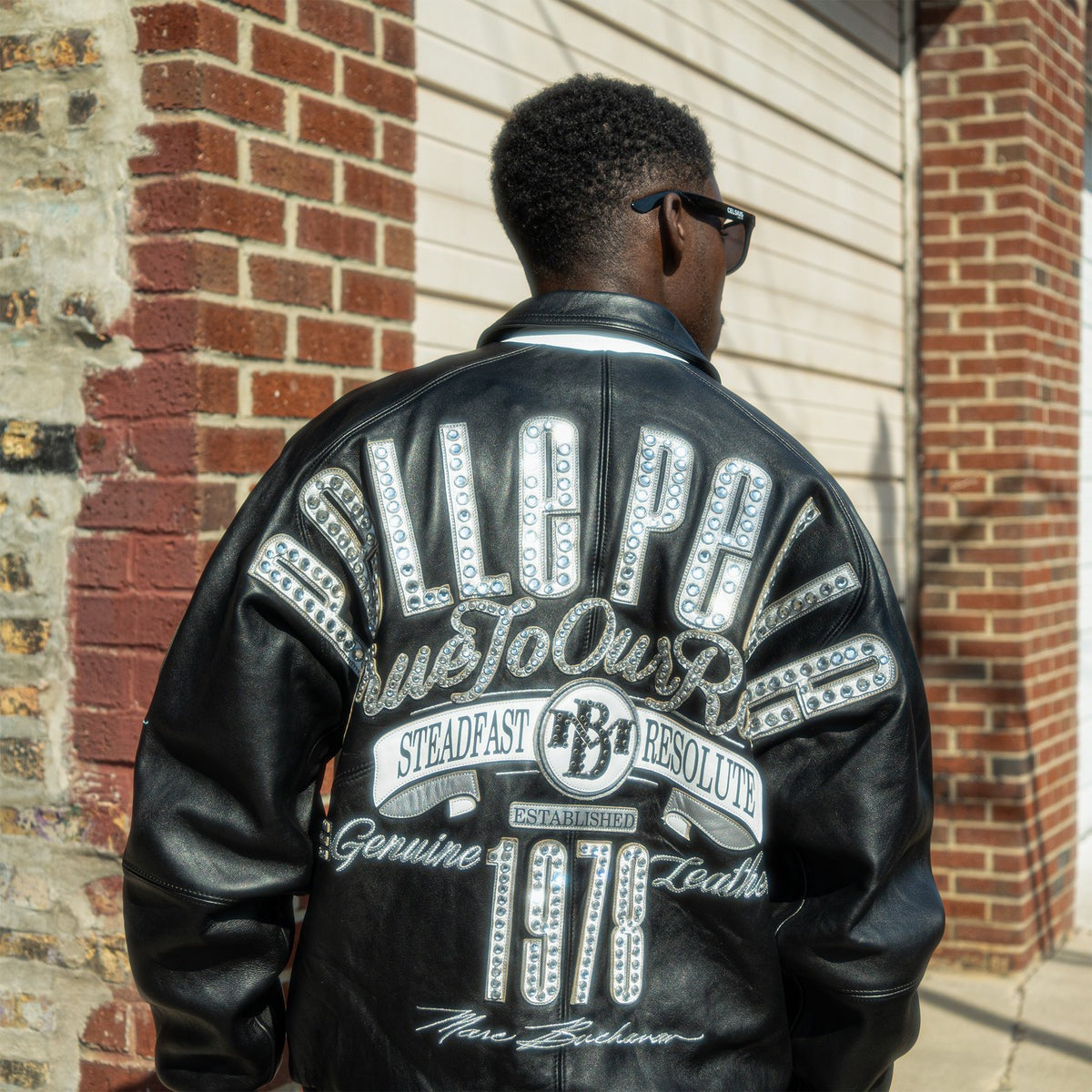 Marc Buchanan Pelle Pelle Studded Leather Jacket – True to Our Roots Edition