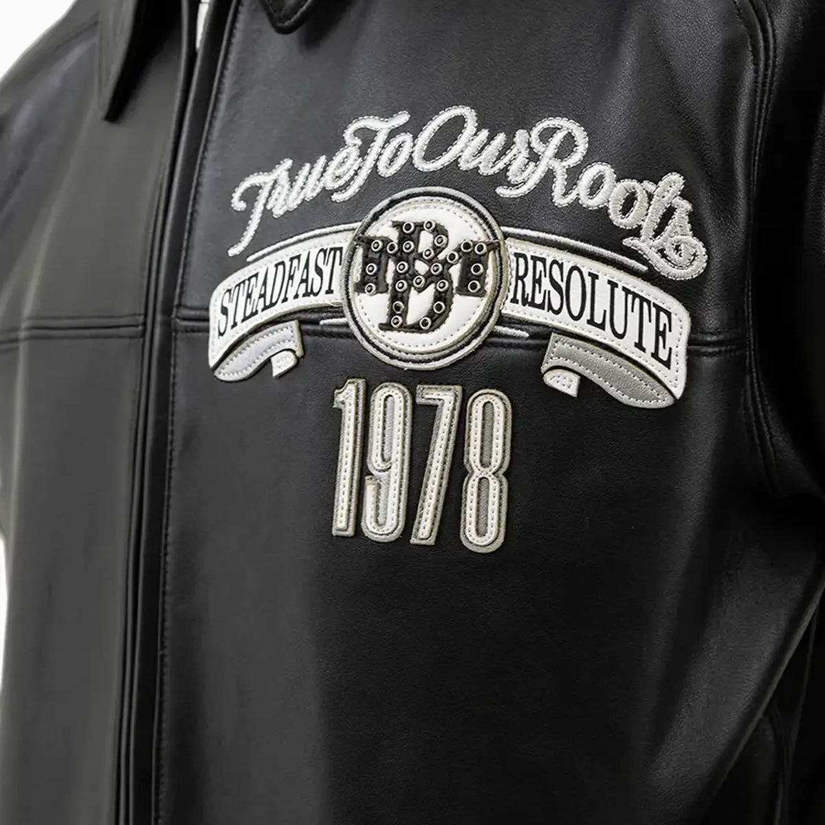 Marc Buchanan Pelle Pelle Studded Leather Jacket – True to Our Roots Edition