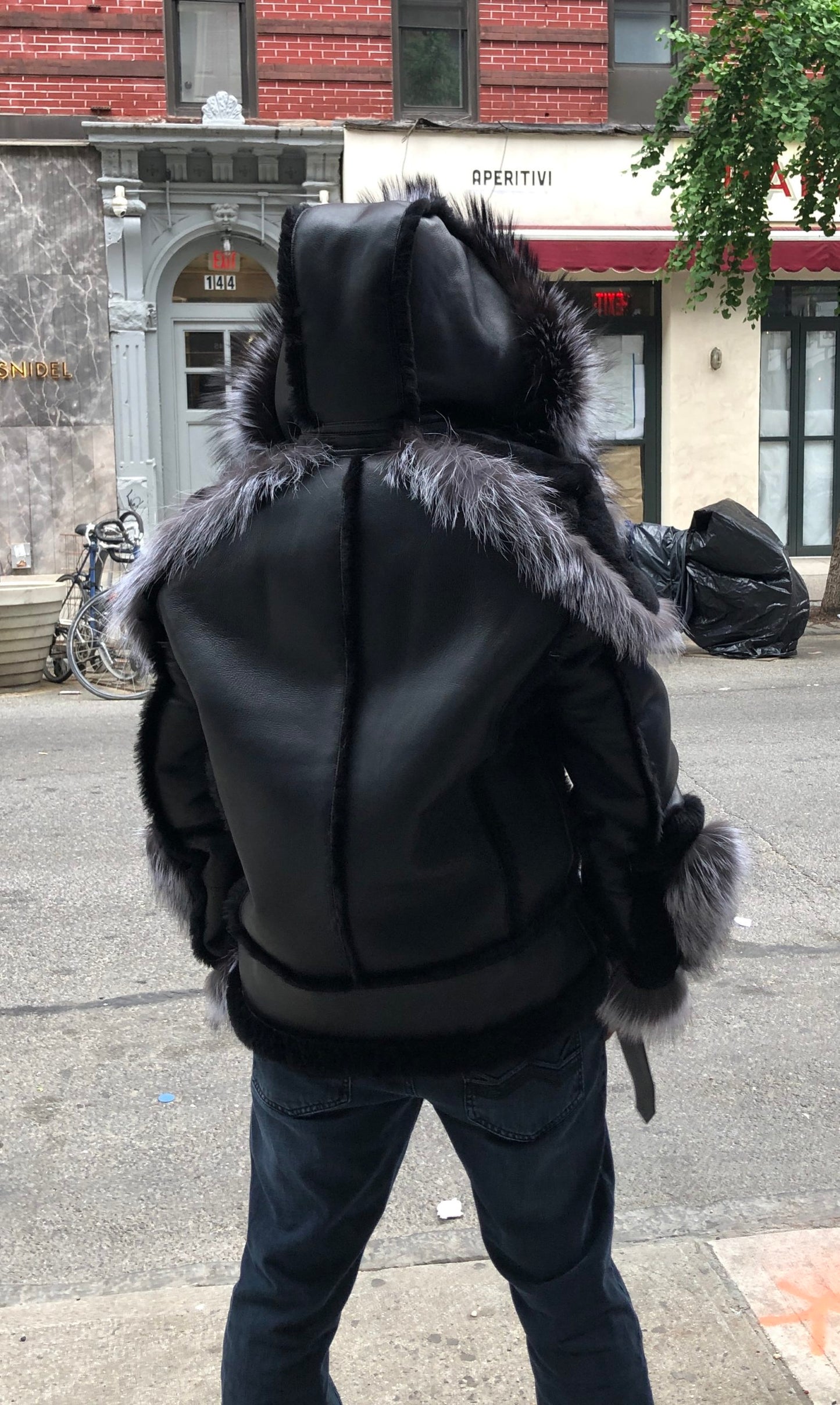 Silver Phantom – Luxury Shearling Parka