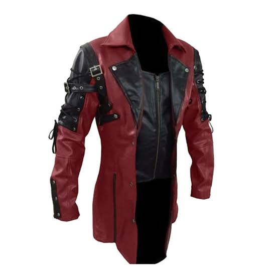 The bloodline boss long leather jacket