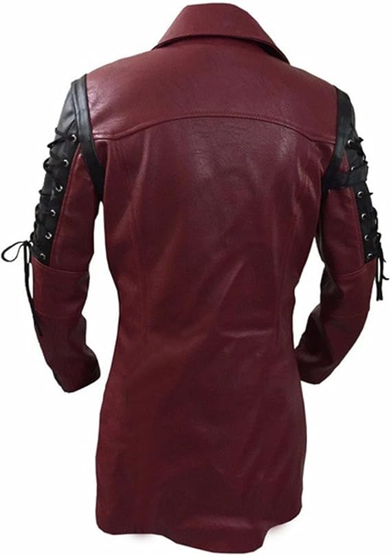 The bloodline boss long leather jacket
