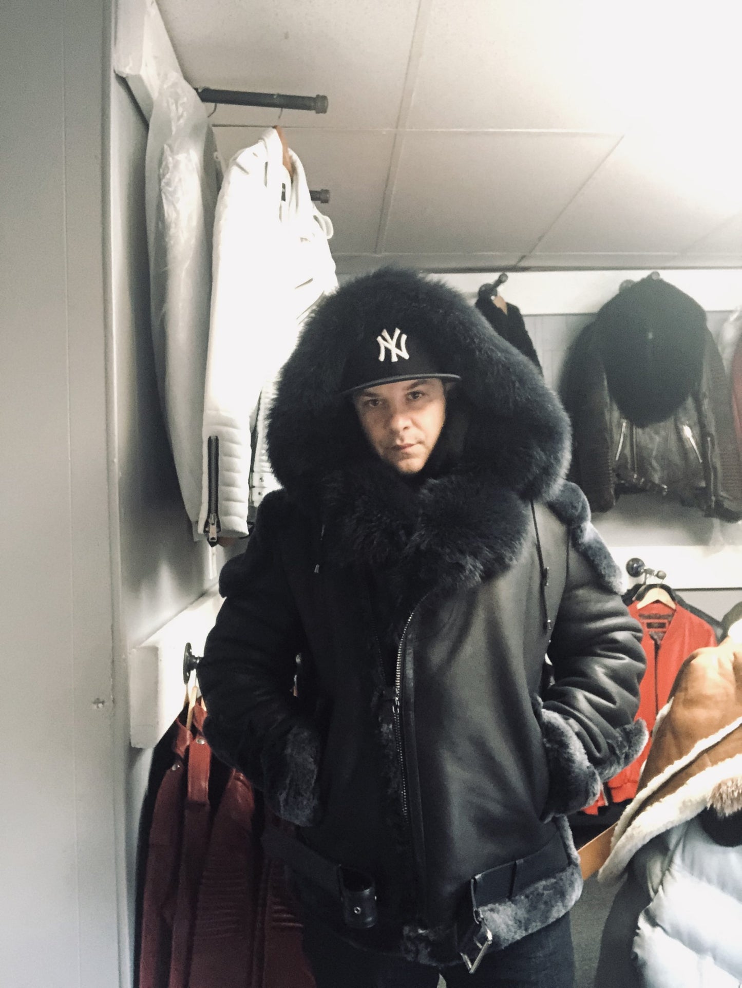 Midnight Frost Shearling – Luxury Meets Street Style