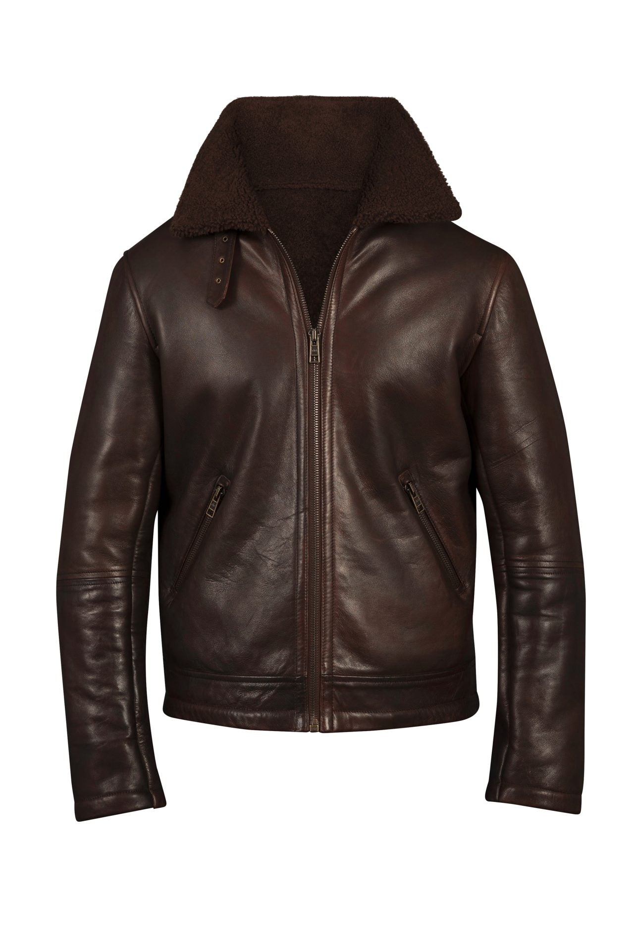 Classic Aviator Shearling Leather Jacket