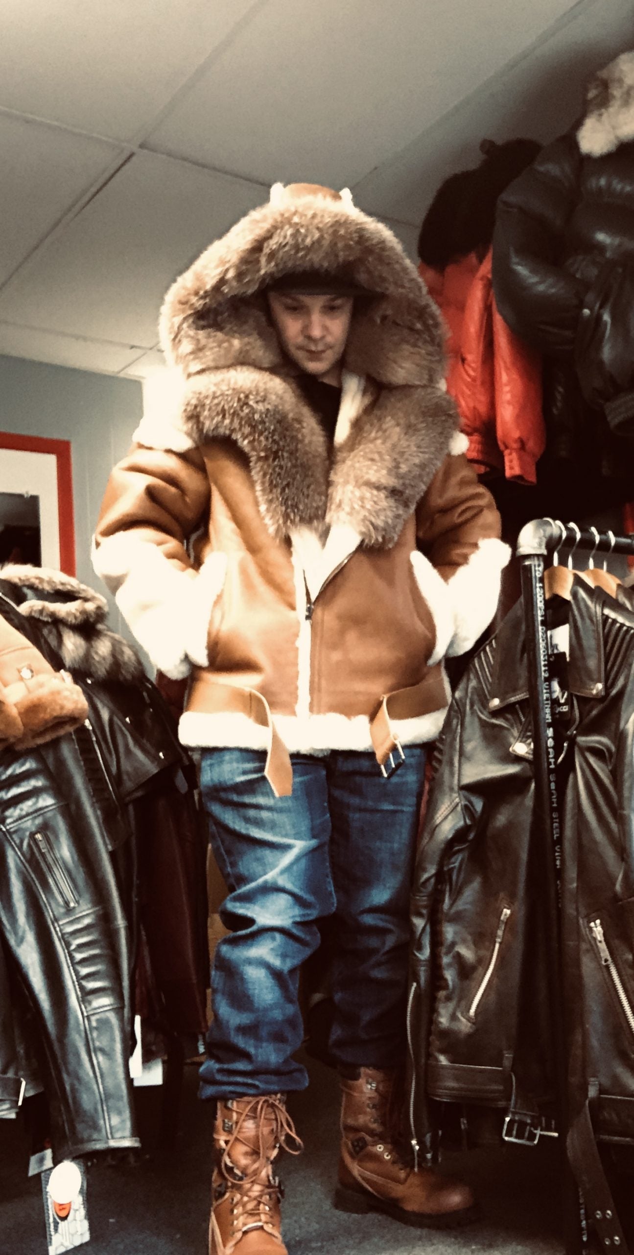 The Arctic King: Custom-Made Shearling Jacket