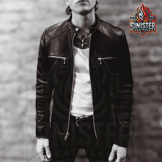 The Rogue Racer – Custom Made Black Leather Jacket