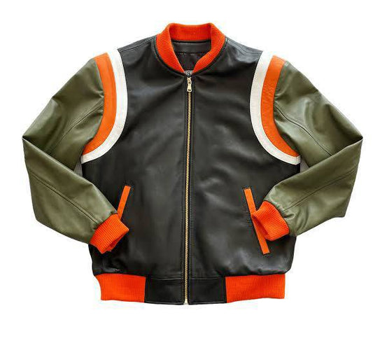 Edge Rider – Bold Tricolor Biker Jacket