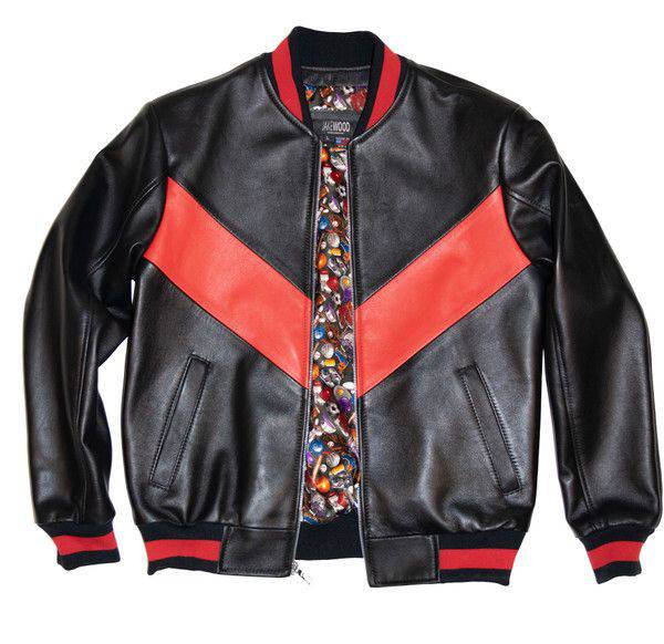 Street Swagger – Red Strike Leather Biker Jacket 🔥🏍️