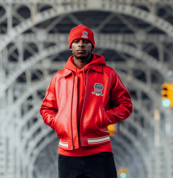 RED RUM REX – Varsity Leather Bomber