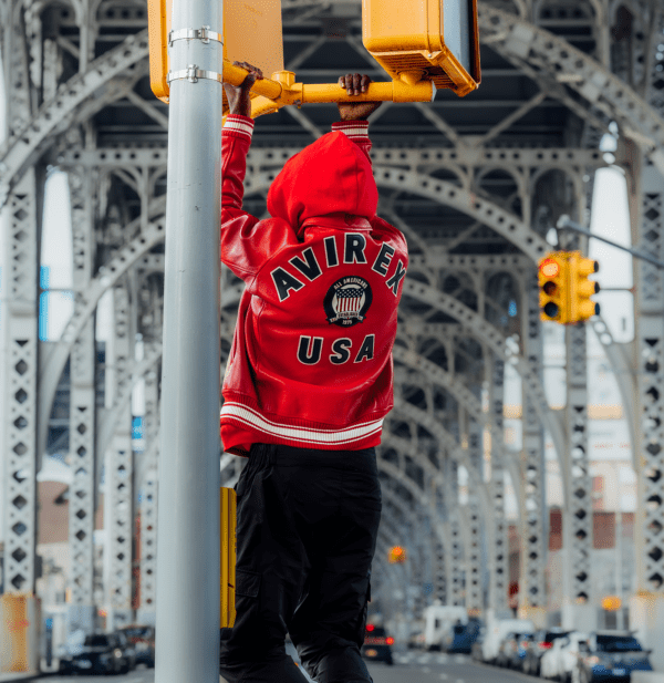 RED RUM REX – Varsity Leather Bomber